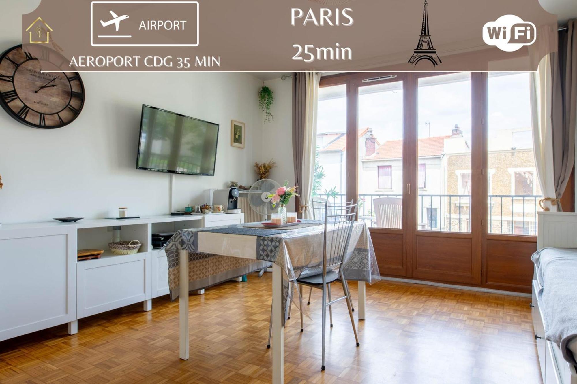 Appart Hotel - Le Nid - 25min Paris Romainville Extérieur photo