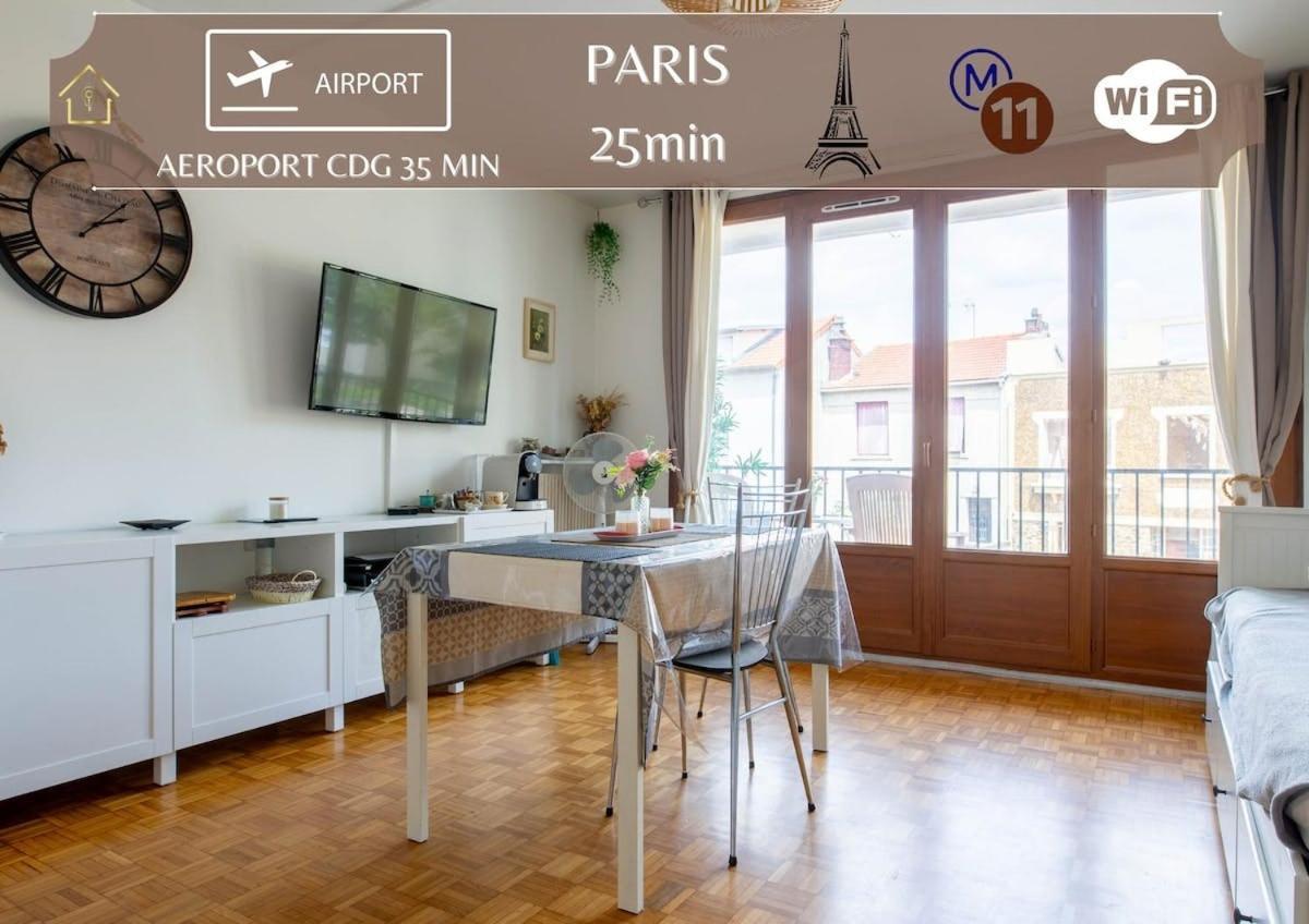 Appart Hotel - Le Nid - 25min Paris Romainville Extérieur photo